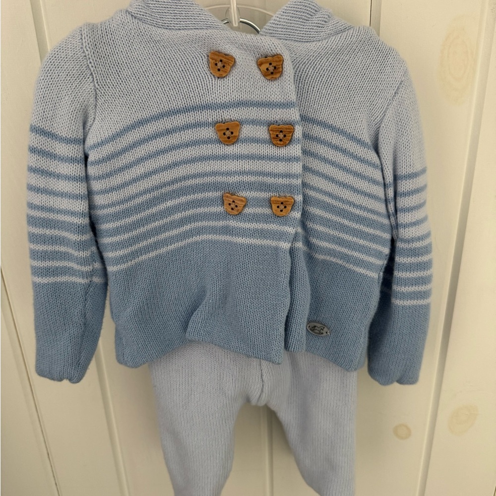 Rock a bye baby boutique knit sweater & pants set NWOT